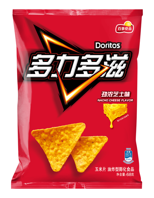 Doritos Nacho Cheese Tortilla Chips (China) 68g*22/Case