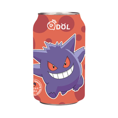 Qdol Pokemon Sparkling Water Soda Water 330ml Soft Drinks， 24 Bottles/Case