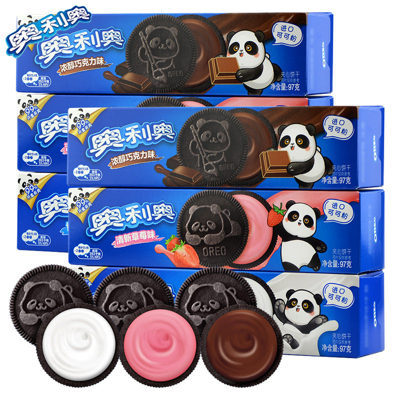 Oreo Cookies Panda Strawberry Cream Flavor(China) 97g*24/case